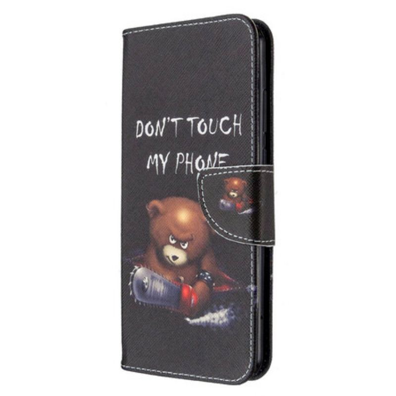 Capa Flip Para Huawei Y6p Urso Perigoso