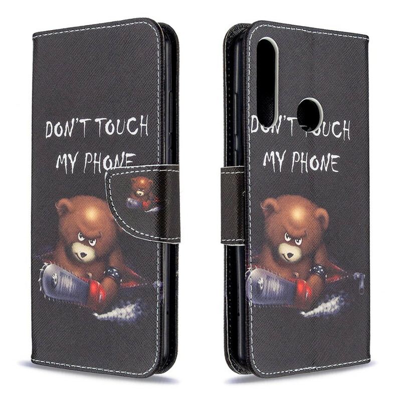 Capa Flip Para Huawei Y6p Urso Perigoso