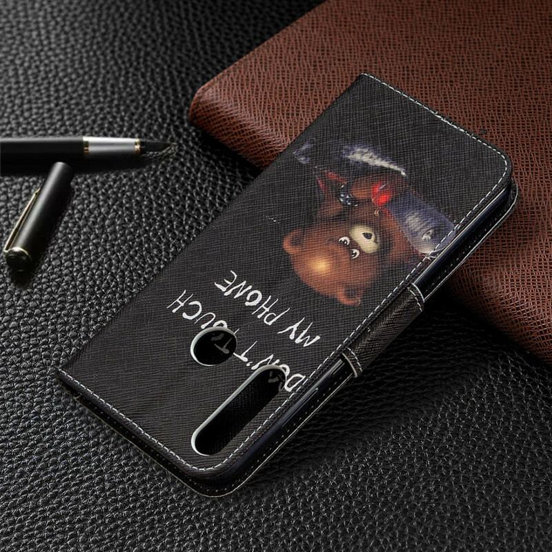 Capa Flip Para Huawei Y6p Urso Perigoso