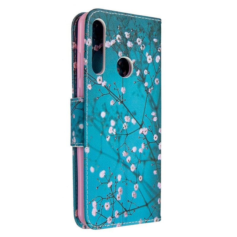 Capa Folio Para Huawei Y6p Árvore Florida