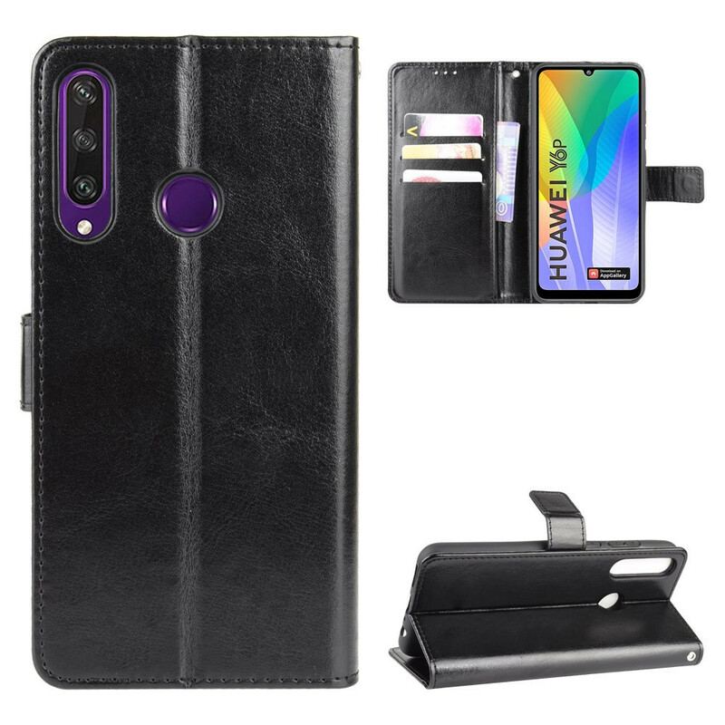 Capa Folio Para Huawei Y6p Couro Falso Chamativo