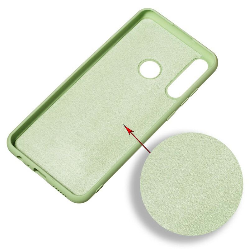 Capa Para Huawei Y6p Silicone Líquido Com Cordão