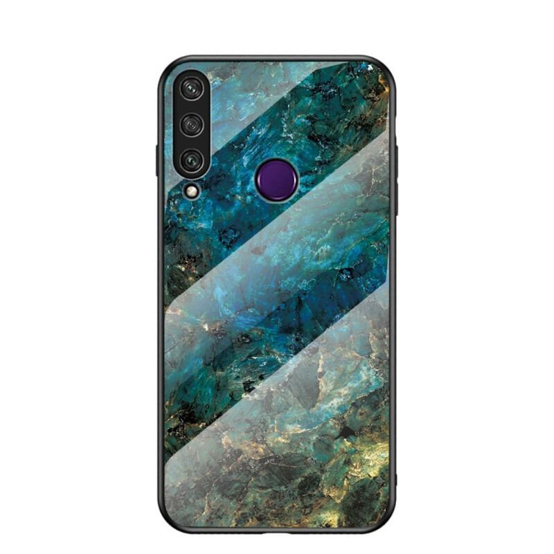 Capa Para Huawei Y6p Vidro Temperado De Cores De Mármore