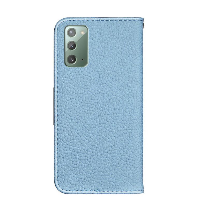 Capa De Celular Para Samsung Galaxy Note 20 Flip Couro Falso Lichia Ultra Chic