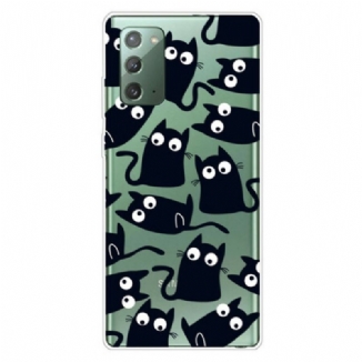 Capa De Celular Para Samsung Galaxy Note 20 Ratos Pretos