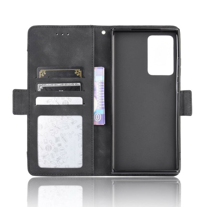 Capa De Couro Para Samsung Galaxy Note 20 Multi-card Premier Class