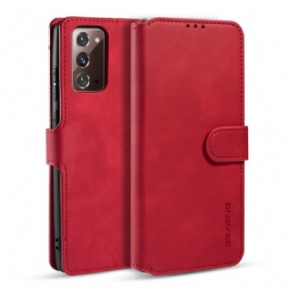 Capa Flip Para Samsung Galaxy Note 20 Dg.ming Retro