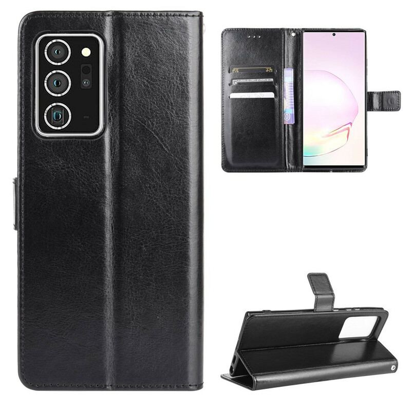 Capa Folio Para Samsung Galaxy Note 20 Couro Falso Chamativo