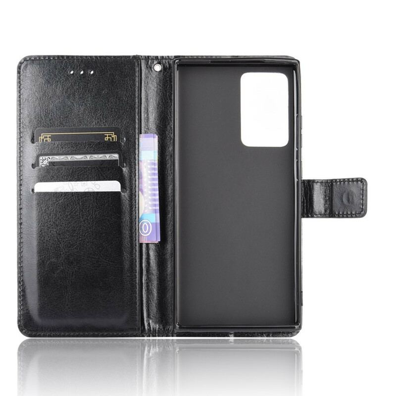 Capa Folio Para Samsung Galaxy Note 20 Couro Falso Chamativo