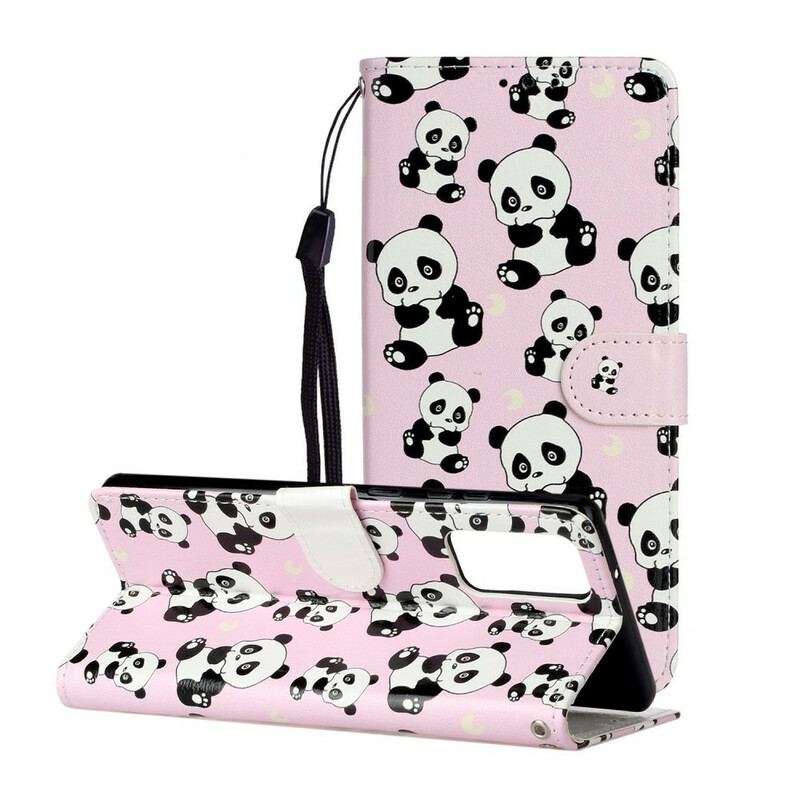 Capa Folio Para Samsung Galaxy Note 20 Que Pandas