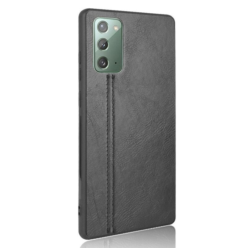 Capa Para Samsung Galaxy Note 20 Efeito Couro Couture