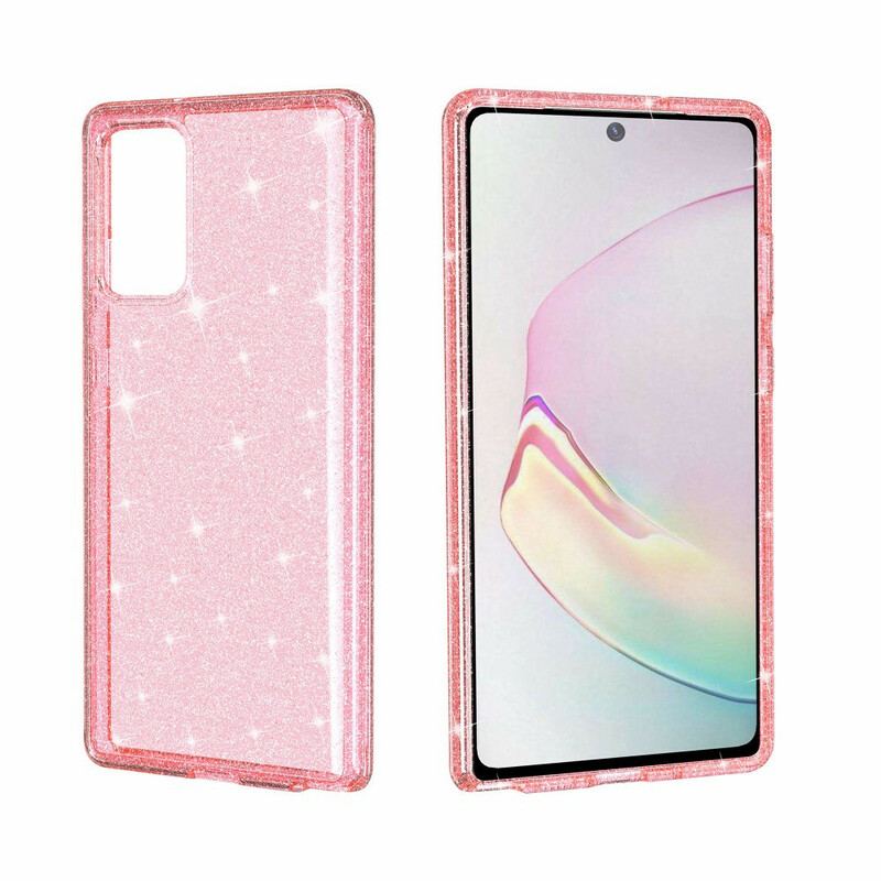 Capa Para Samsung Galaxy Note 20 Glitter Em Pó