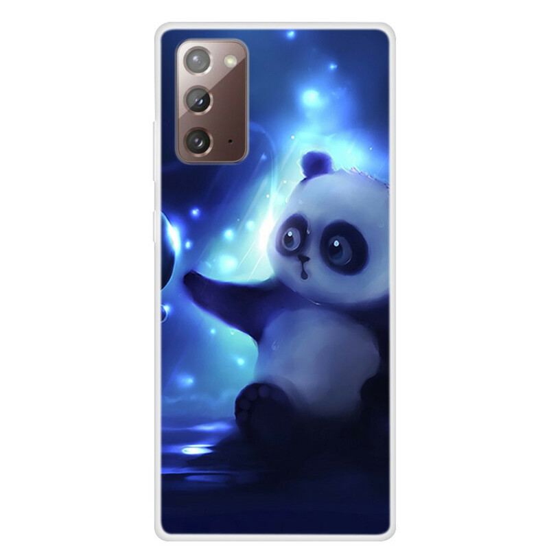 Capa Para Samsung Galaxy Note 20 Panda No Espaço