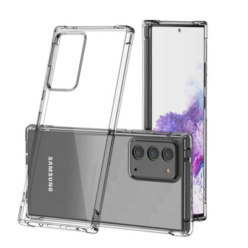 Capa Para Samsung Galaxy Note 20 Protetor De Almofadas Leeu Transparente