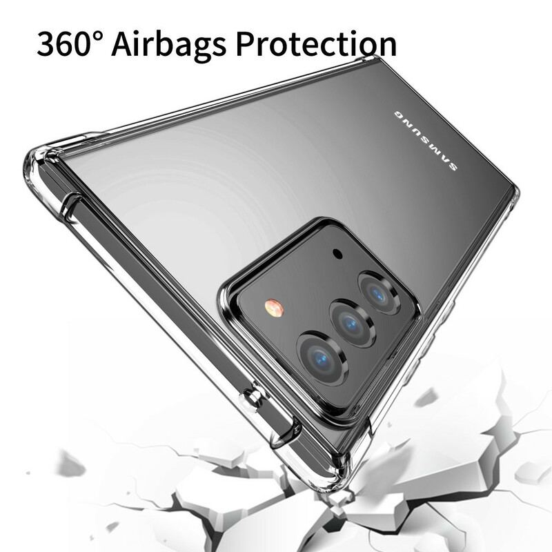 Capa Para Samsung Galaxy Note 20 Protetor De Almofadas Leeu Transparente