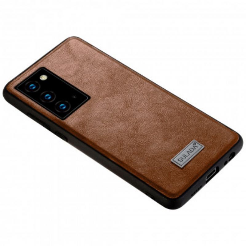 Capa Para Samsung Galaxy Note 20 Sulada Efeito Couro