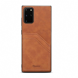 Capa Para Samsung Galaxy Note 20 Titular De Cartão De Compartimento Duplo Denior