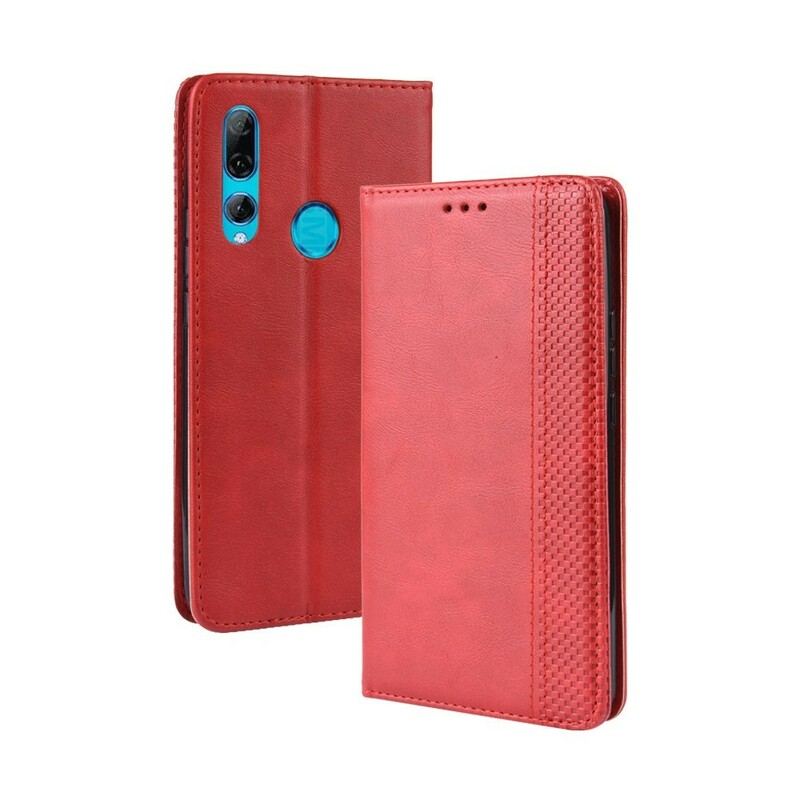 Capa De Celular Para Huawei P Smart Z Flip Efeito Couro Vintage Estilizado