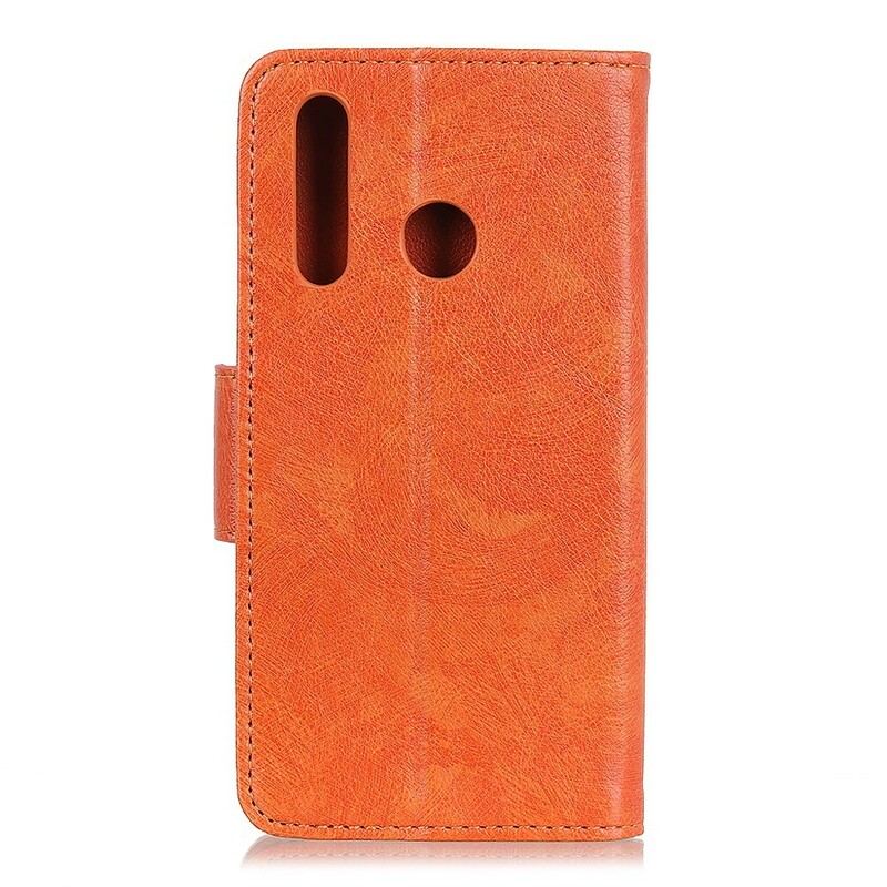 Capa De Couro Para Huawei P Smart Z Efeito Couro Brilhante