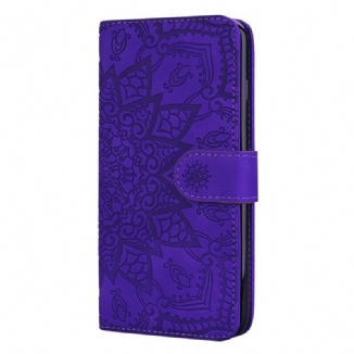 Capa De Couro Para Huawei P Smart Z Estampa Floral