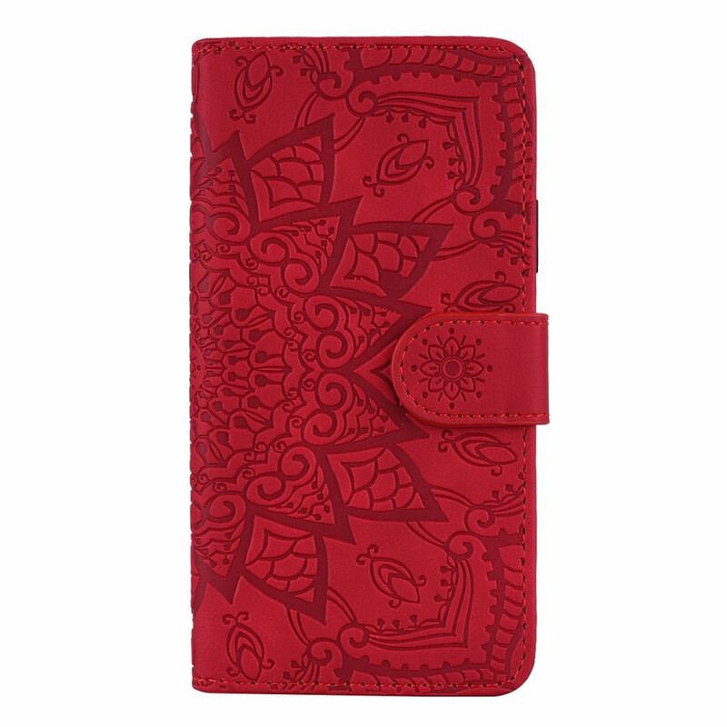 Capa De Couro Para Huawei P Smart Z Estampa Floral