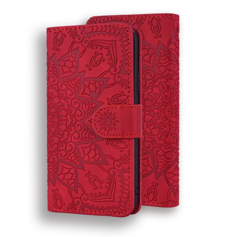 Capa De Couro Para Huawei P Smart Z Estampa Floral