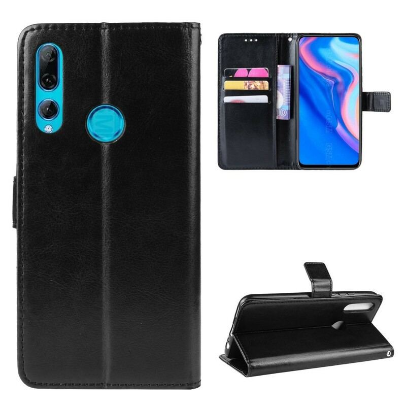 Capa De Couro Para Huawei P Smart Z Couro Falso Chamativo