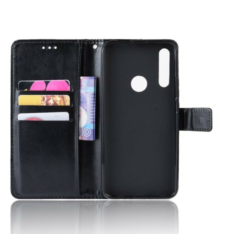 Capa De Couro Para Huawei P Smart Z Couro Falso Chamativo