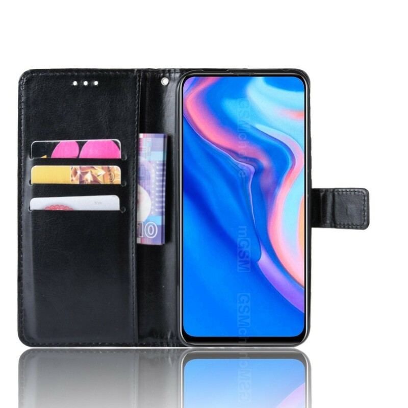 Capa De Couro Para Huawei P Smart Z Couro Falso Chamativo