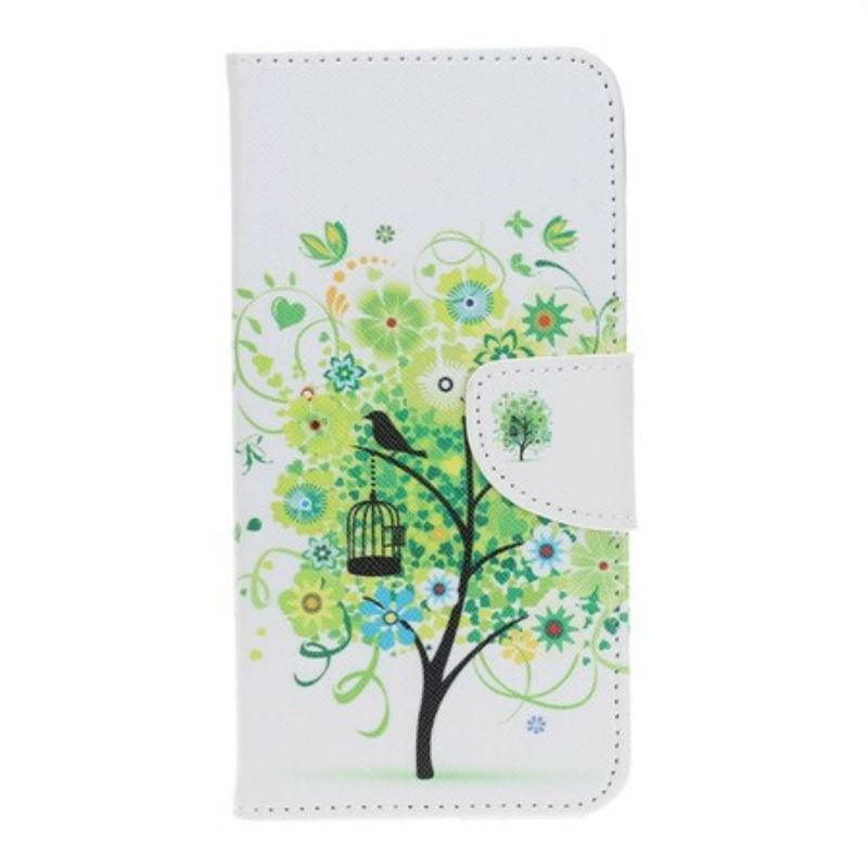 Capa Flip Para Huawei P Smart Z Árvore Verde