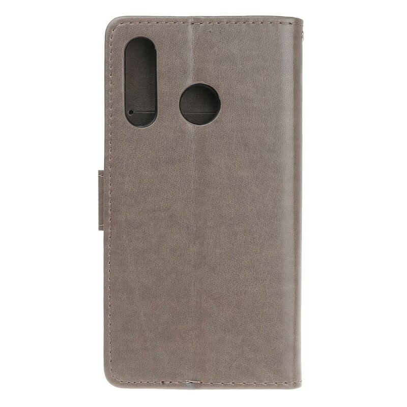 Capa Flip Para Huawei P Smart Z De Cordão Tanga Borboletas E Flores