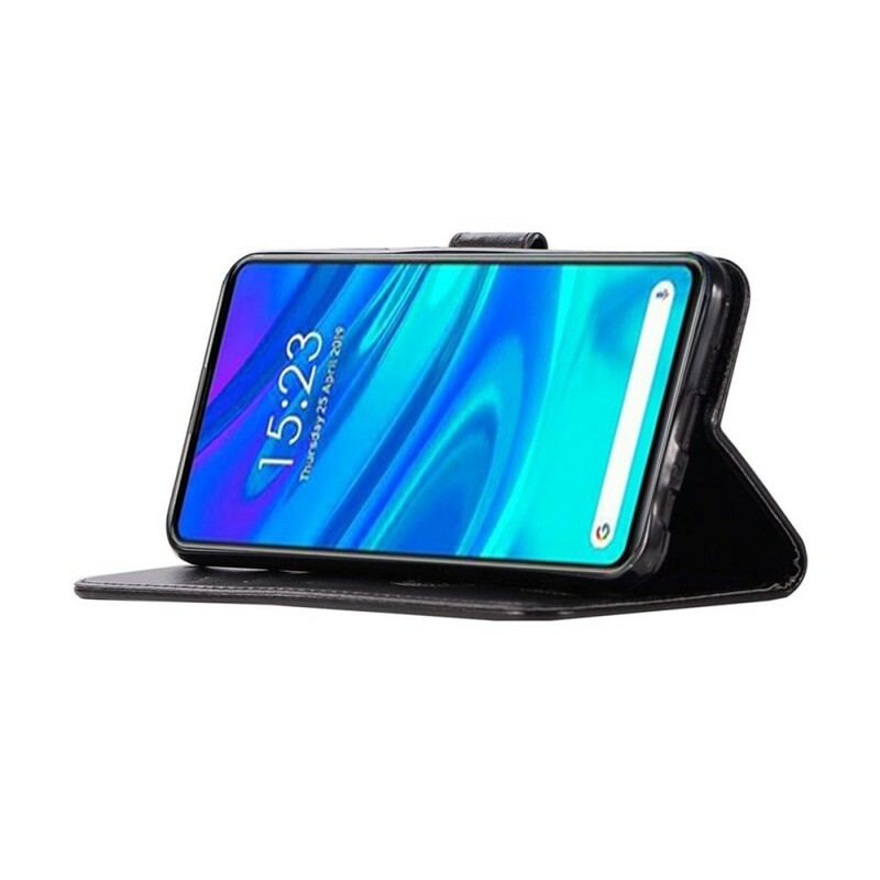 Capa Flip Para Huawei P Smart Z Coruja Apanhador De Sonhos Com Efeito De Couro