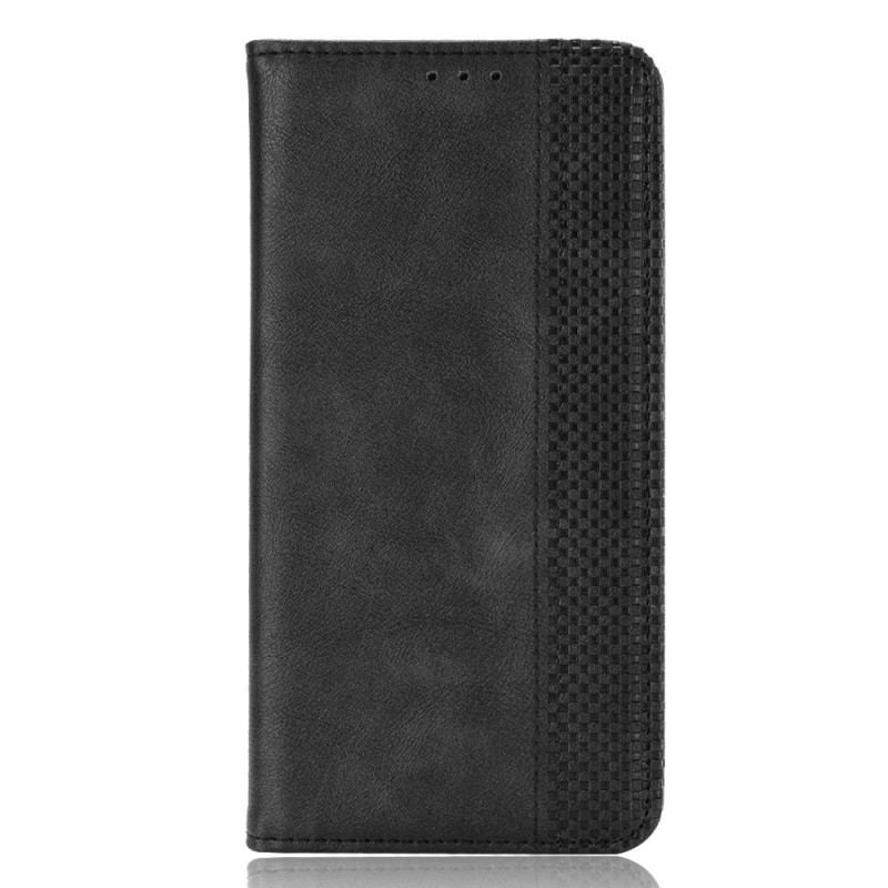 Capa De Celular Para Vivo Y76 5G Flip Estilo De Couro Estilizado