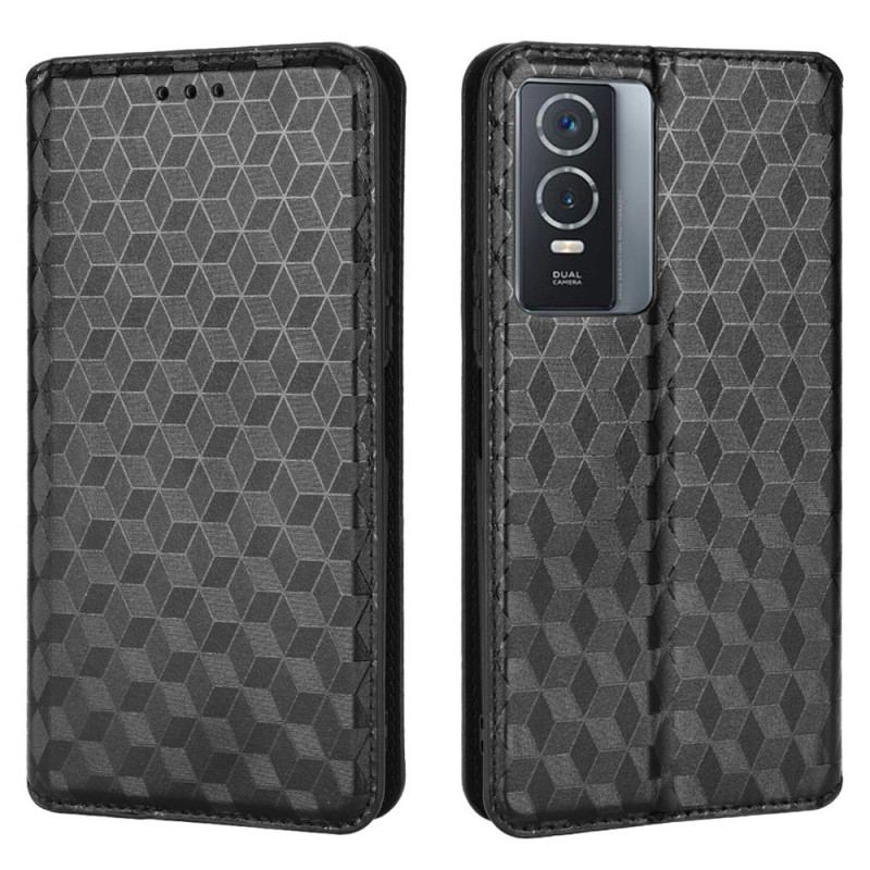 Capa De Celular Para Vivo Y76 5G Flip Padrão 3d