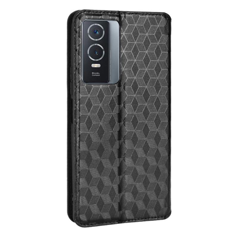 Capa De Celular Para Vivo Y76 5G Flip Padrão 3d