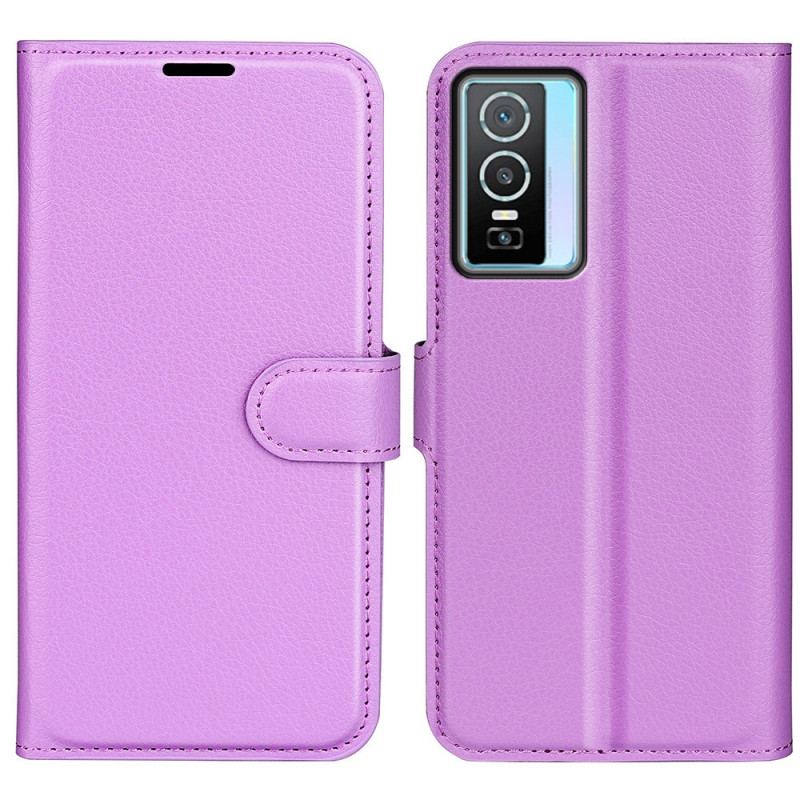 Capa Flip Para Vivo Y76 5G Clássico