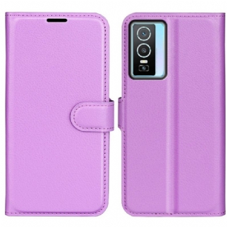 Capa Flip Para Vivo Y76 5G Clássico