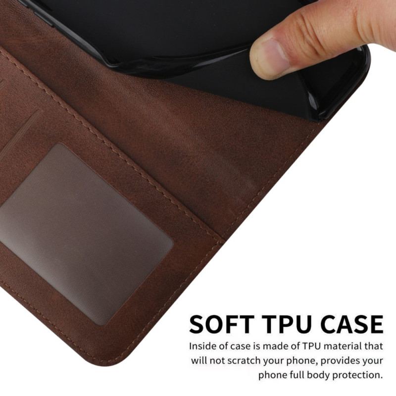 Capa Flip Para Vivo Y76 5G De Cordão Strappy Geo Leather Effect