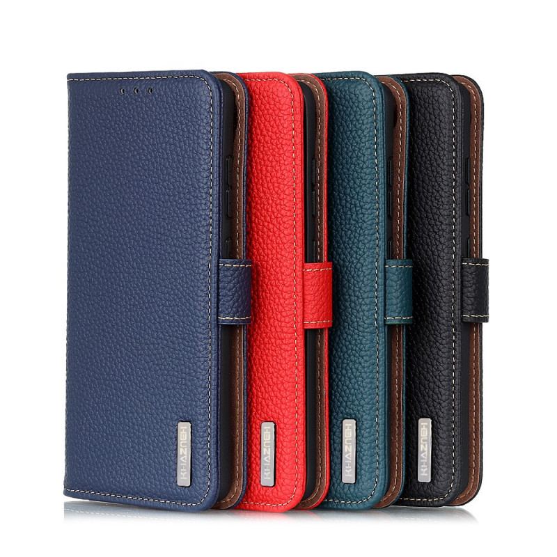 Capa Flip Para Vivo Y76 5G Khazneh Lichia Couro