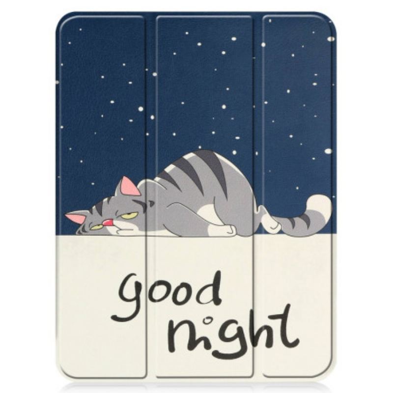 Capa De Celular Para iPad 10.9" (2022) Good Night Porta Caneta