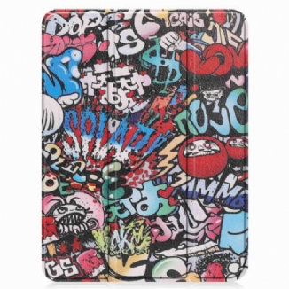 Capa De Celular Para iPad 10.9" (2022) Porta Caneta Graffiti