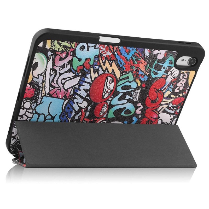 Capa De Celular Para iPad 10.9" (2022) Porta Caneta Graffiti