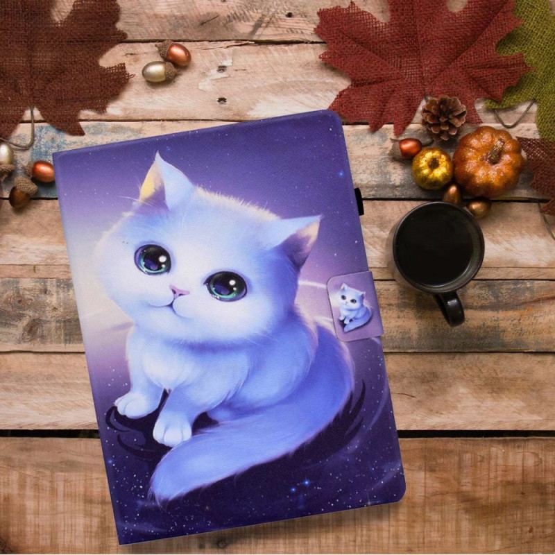 Capa De Couro Para iPad 10.9" (2022) Gatinho Tenro