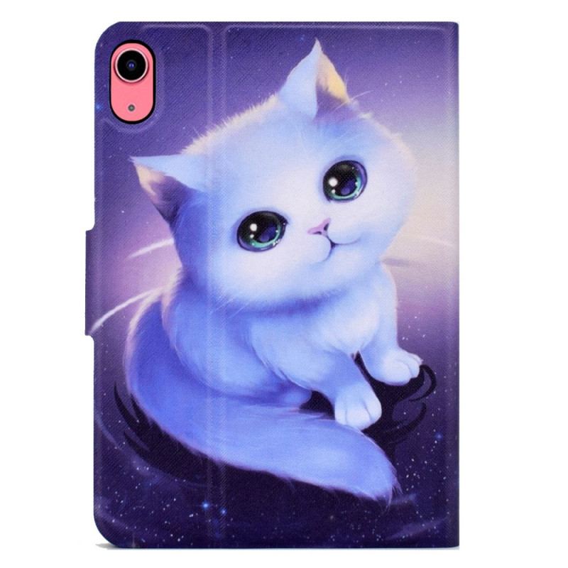 Capa De Couro Para iPad 10.9" (2022) Gatinho Tenro