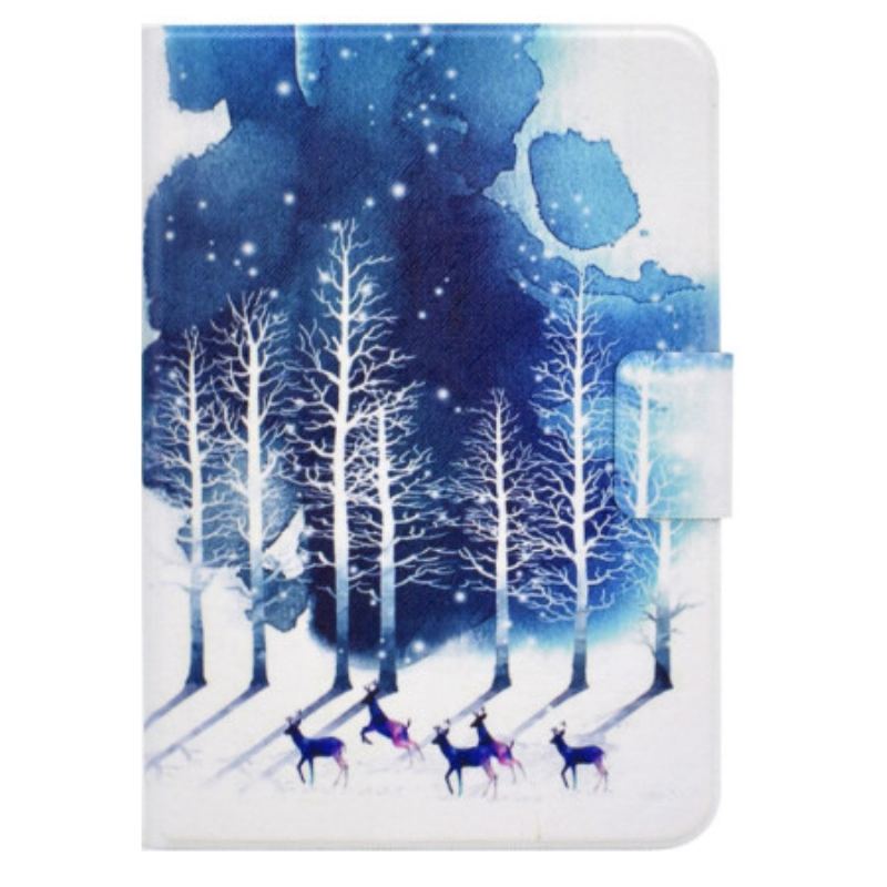 Capa De Couro Para iPad 10.9" (2022) Inverno