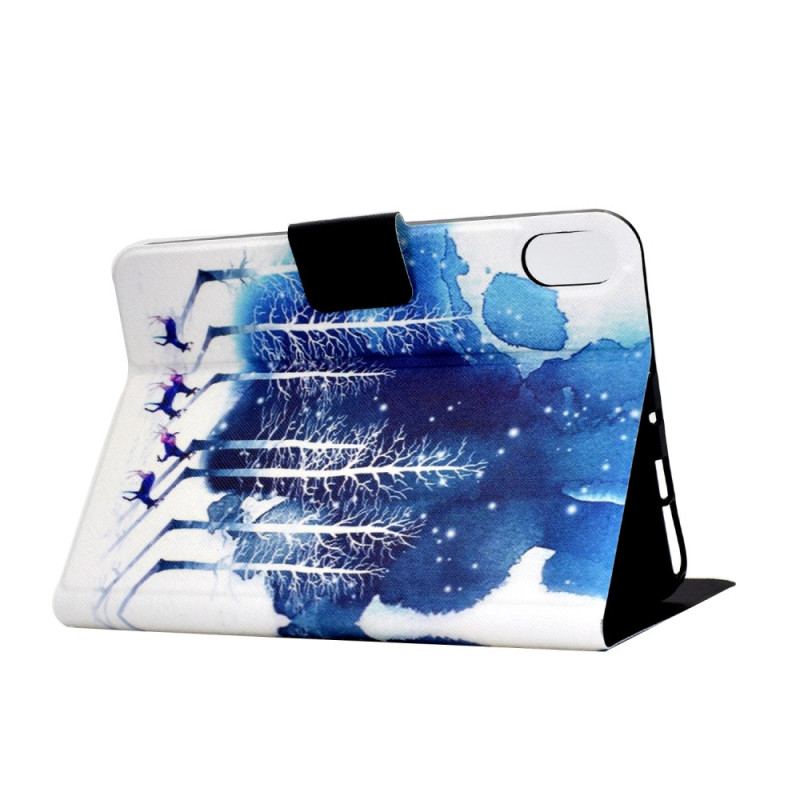 Capa De Couro Para iPad 10.9" (2022) Inverno