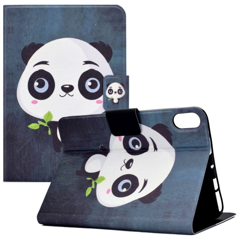 Capa De Couro Para iPad 10.9" (2022) Panda