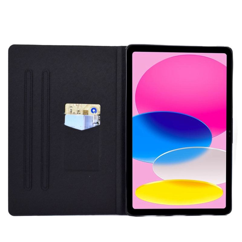 Capa Em Pele Para iPad 10.9" (2022) É Um Bom Dia Para Ler Um Bom Livro