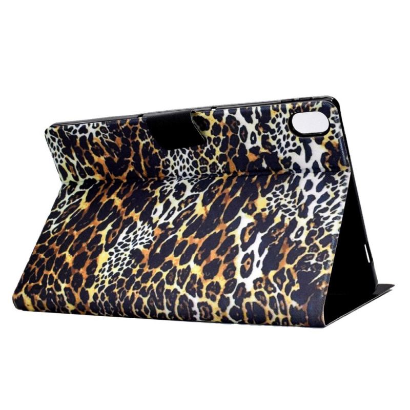 Capa Em Pele Para iPad 10.9" (2022) Estilo Leopardo