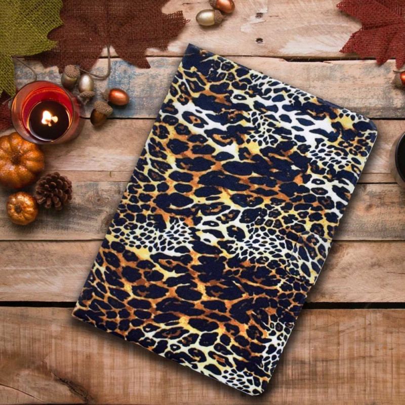 Capa Em Pele Para iPad 10.9" (2022) Estilo Leopardo